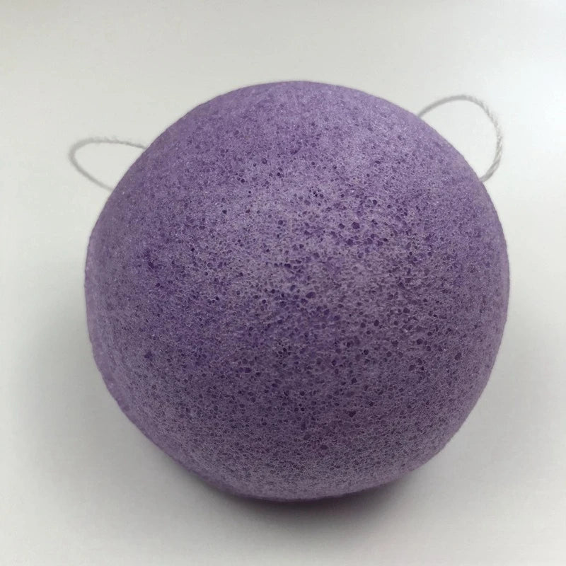 Éponge Konjac Naturelle – Exfoliante & Nettoyante Douce Visage Peau Sensible