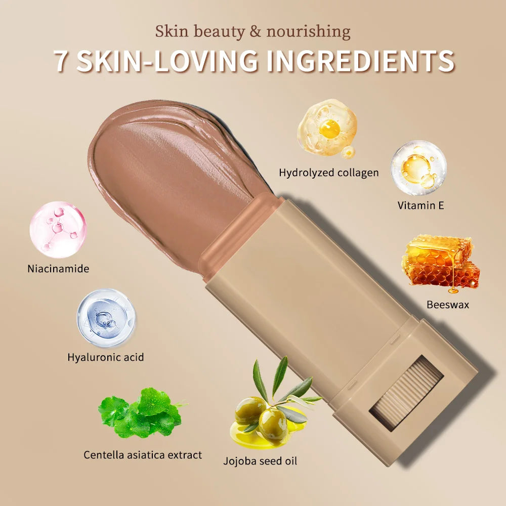 Stick Fond de Teint Magic Eraser – Correcteur Camouflage Léger & Éclat | Contouring Visage Longue Tenue