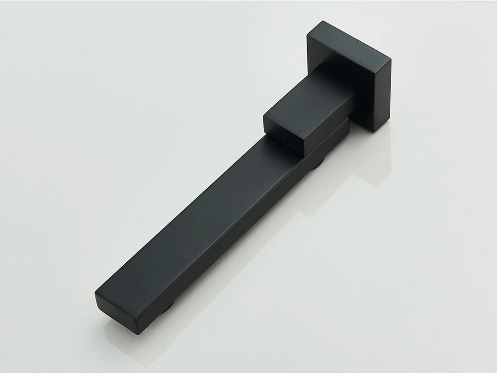 Ensemble Douche Encastré Noir Mat – 2-3 Voies, Mitigeur Caché, Pommeau Pluie | Salle de Bain Design