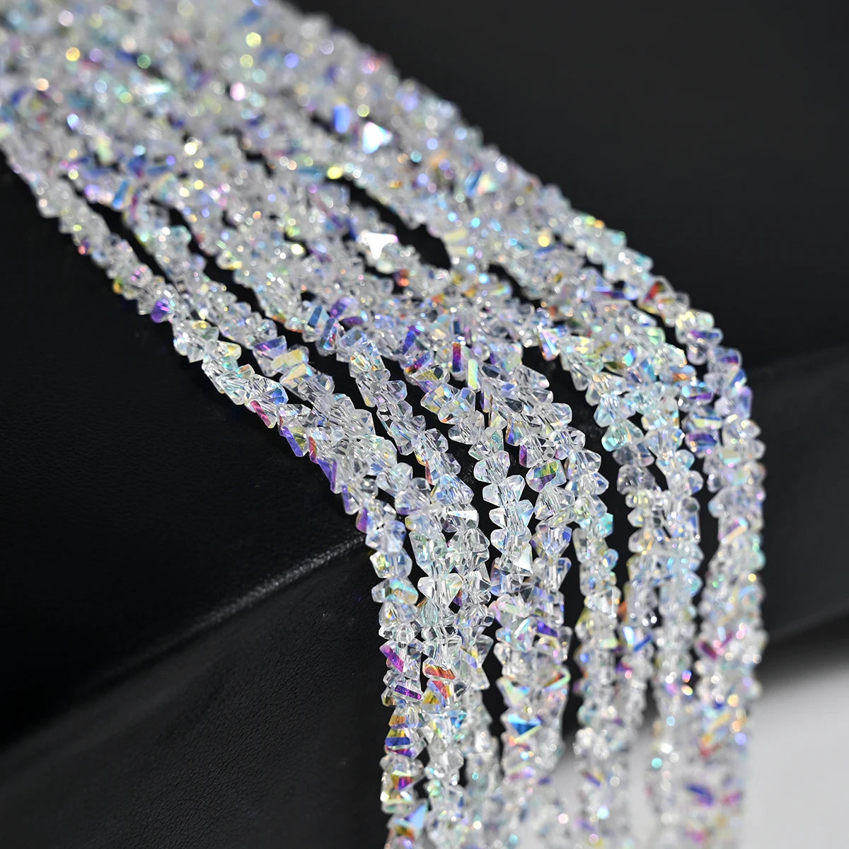 Lot 120 Perles Cristal Autrichien Triangles 4mm — Intercalaires DIY Bracelet Collier