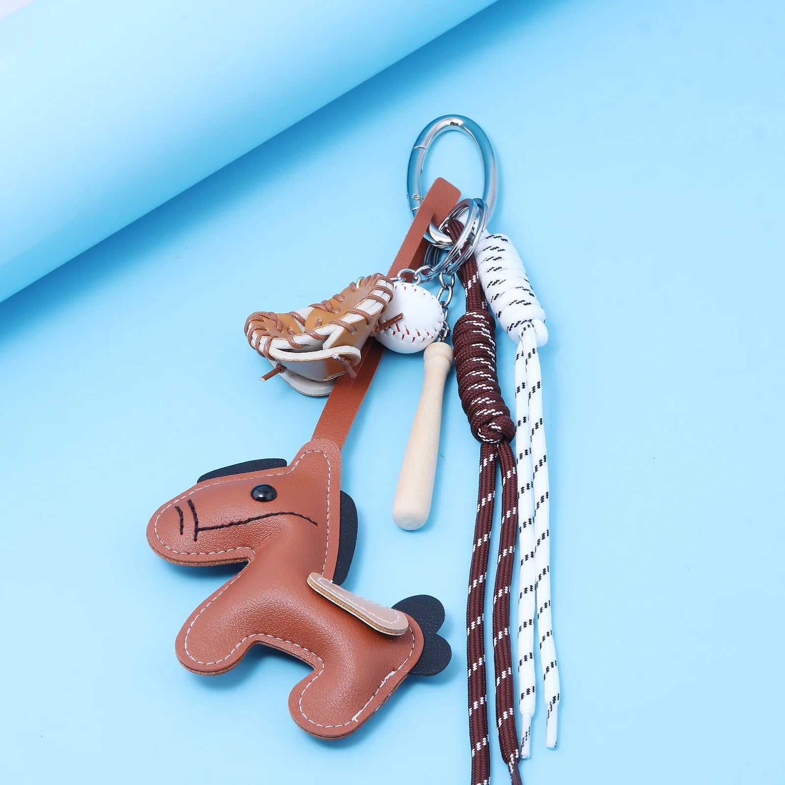 Porte-Clés Chien Saucisse Personnalisé – Pendentif Sac Corde Tressée Décoration Cadeau Mignon