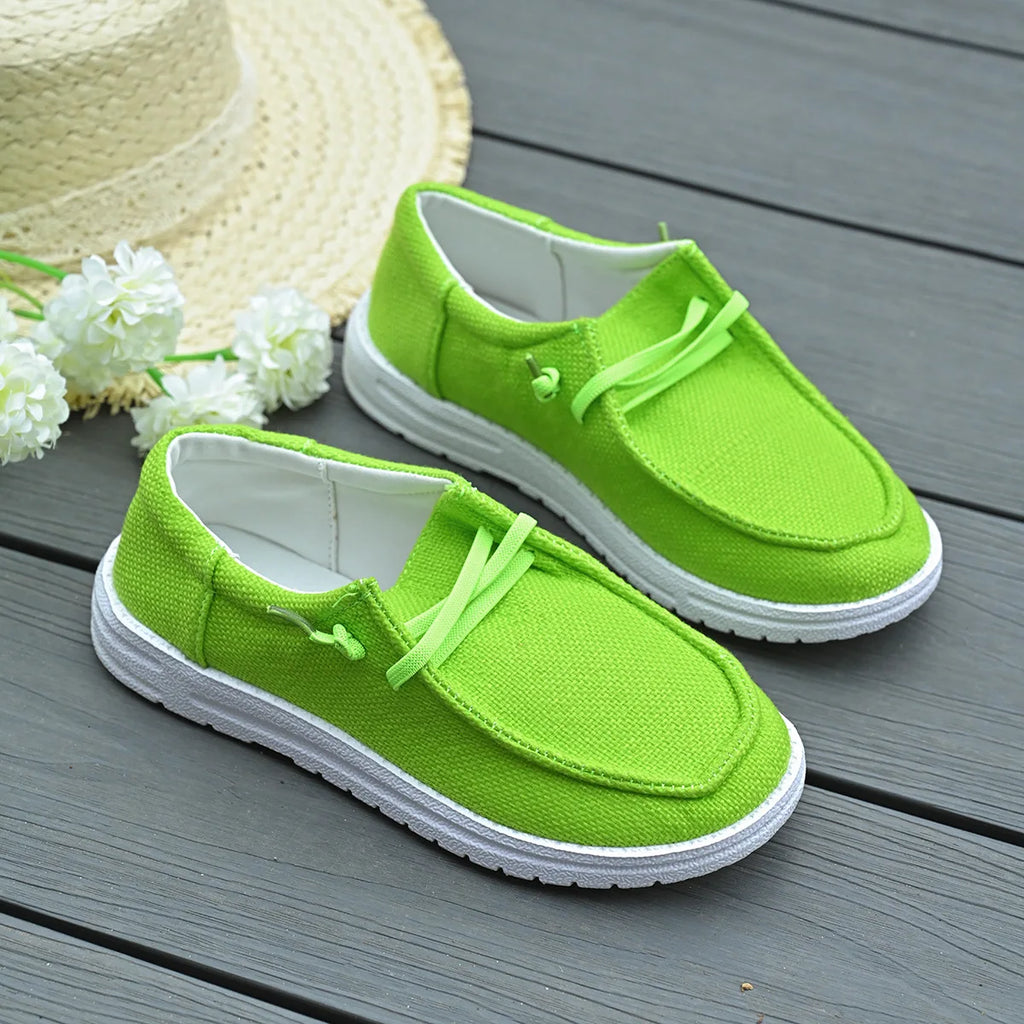 Chaussures Vulcanisées Sport Flat Femme 2025 – Casual Fashion Printemps Automne