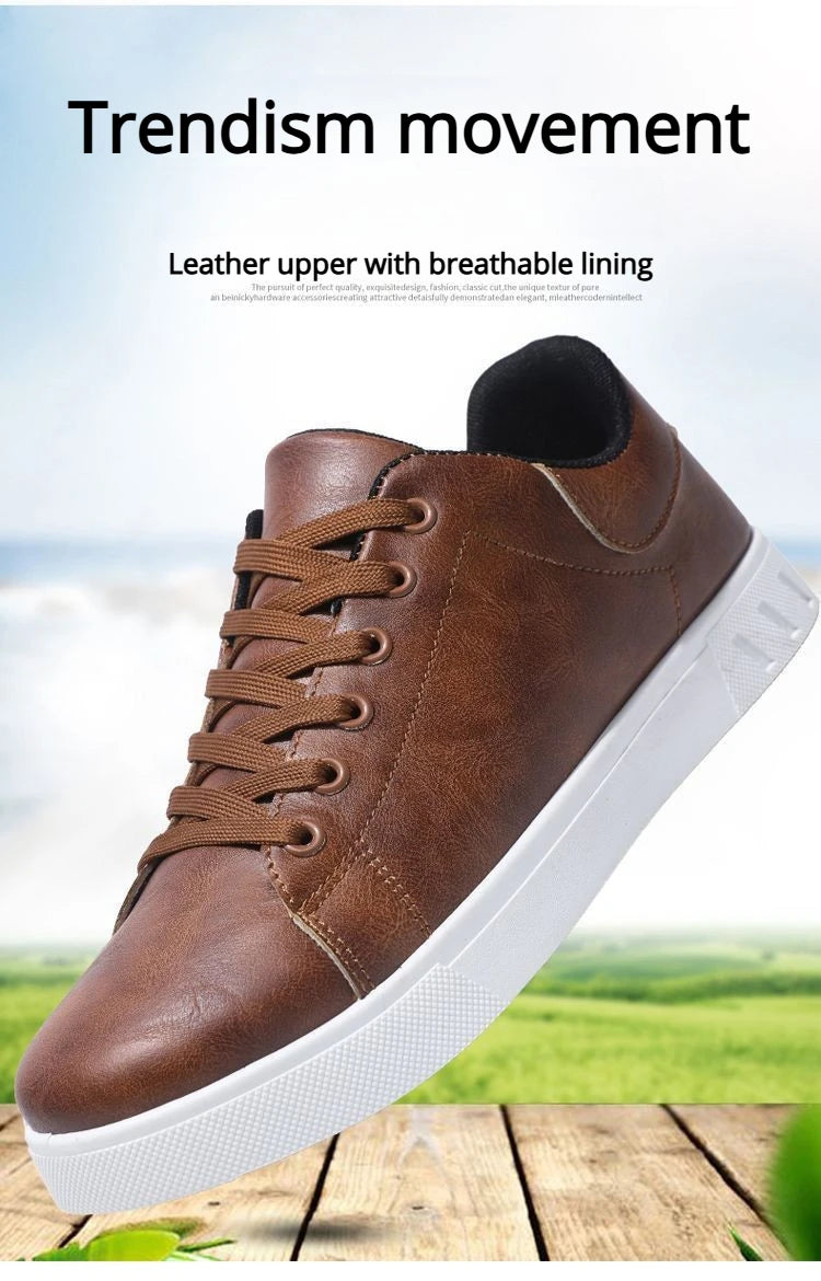 Chaussures Blanches Homme 4 Saisons Respirantes 2026 – Semelle Douce Casual Versatile