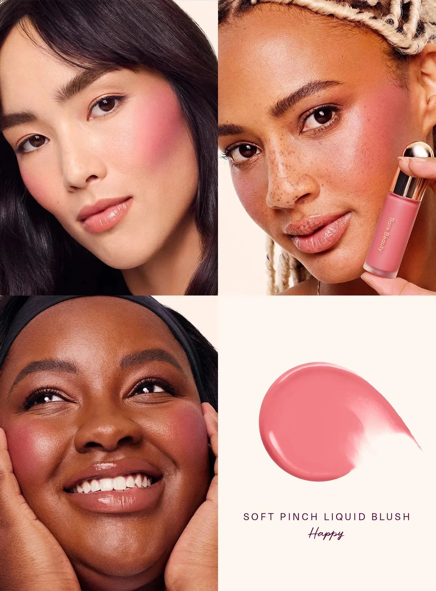 Blush Liquide Rare Beauty – Contouring & Bonne Mine Waterproof | Teint Naturel & Repulpant