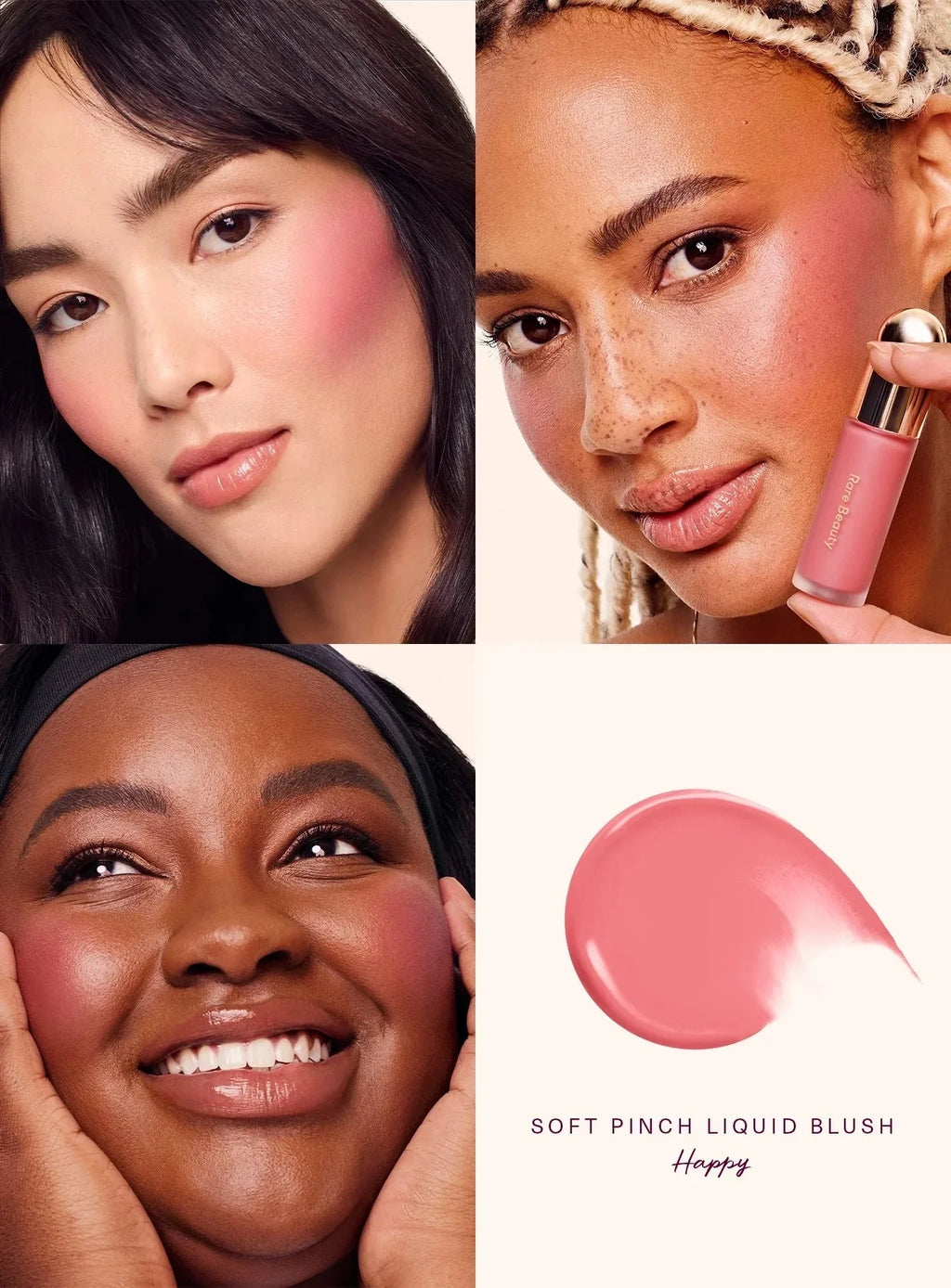 Blush Liquide Rare Beauty – Contouring & Bonne Mine Waterproof | Teint Naturel & Repulpant