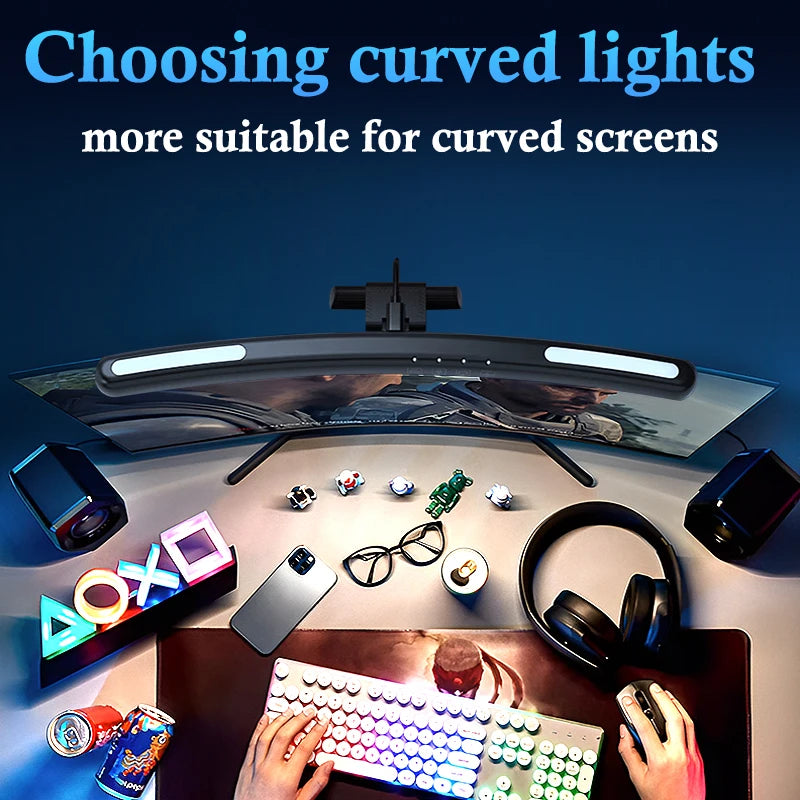 Barre LED Moniteur – Lampe Bureau Dimmable Accroche Écran | Éclairage Laptop & Office Sans Éblouissement