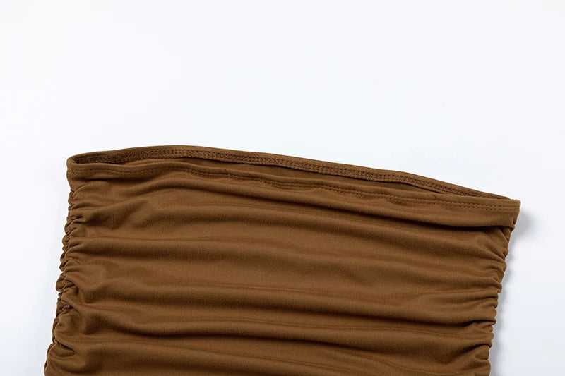 Robe Une Épaule Asymétrique Slim Fit - Moulante Tendance Printemps Été Style Européen & Américain