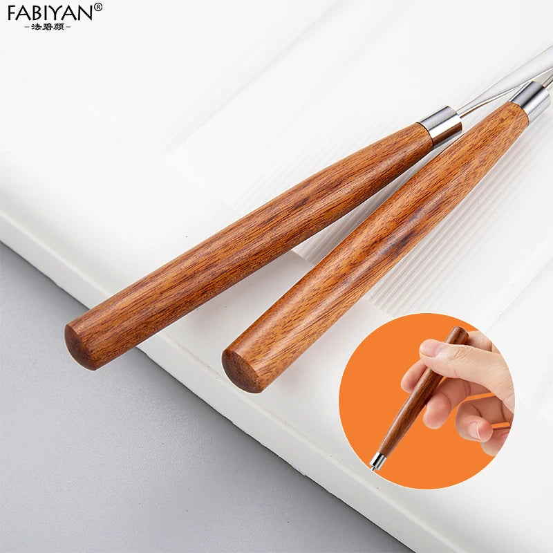 Spatule Inox Nail Art – Tige Mélangeuse Crème & Fond de Teint | Outil Mélange Maquillage & Accessoires