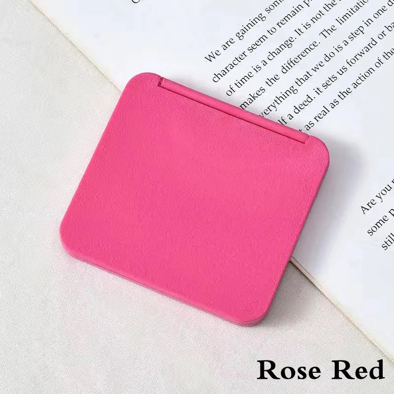 Miroir Maquillage Double Face Carré Portable – Mini Miroir de Poche Compact | Cadeau Fille Multicolore