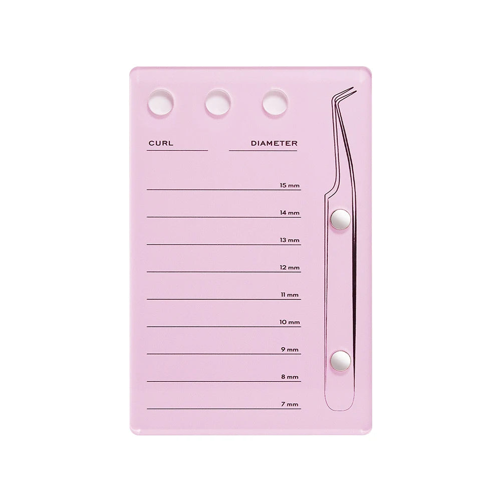 Palette Porte-Cils GLAMLASH – Support Colle Extension Cils Acrylique | Plateau Faux Cils Professionnel