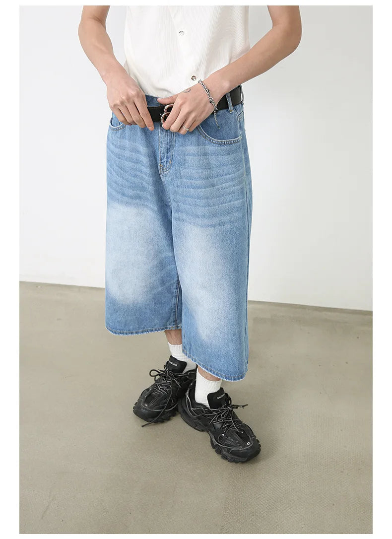 Short Jean Femme Taille Haute Noir Vintage Harajuku Y2K Streetwear – Denim Lavé Loose Casual Mi-Long | Mode