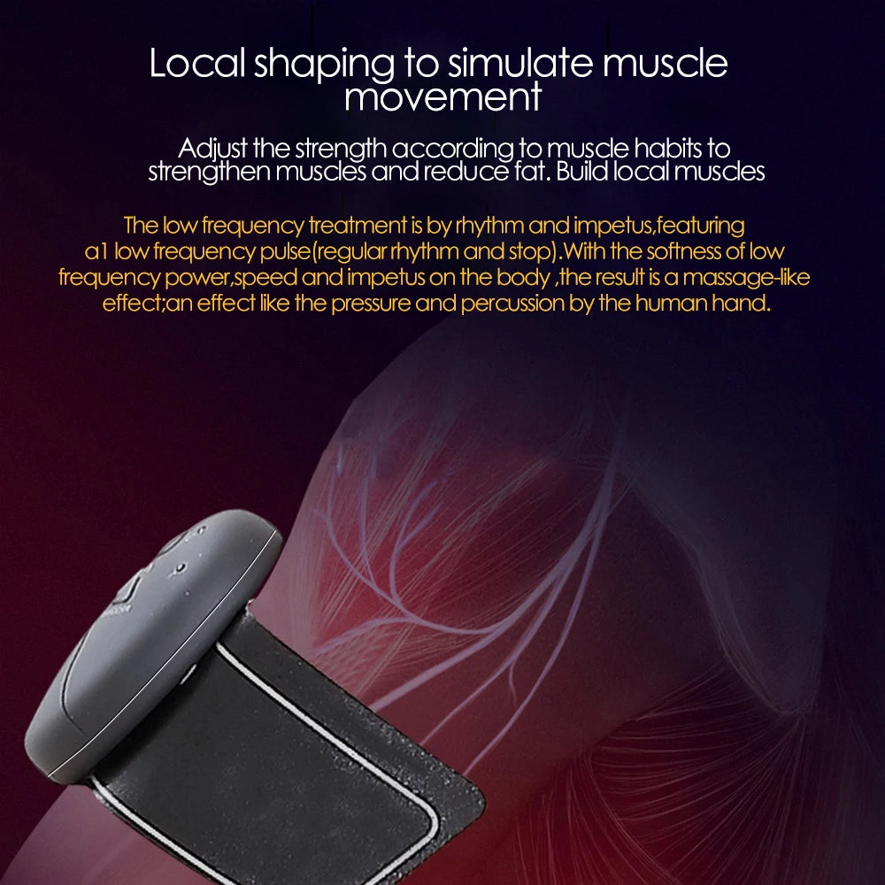 EMS ABS Stimulator Hip Trainer Abdominal Exercise Fitness Body Slimming Massager Stickers Weight Loss Massager Muscle Stimulator