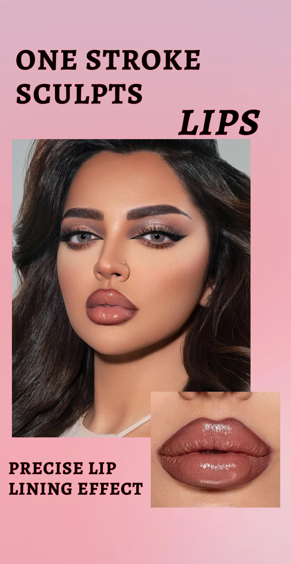 Lip Liner Liquide Mat Waterproof – Applicateur Sponge Tip Teinture | Contour Lèvres Longue Tenue