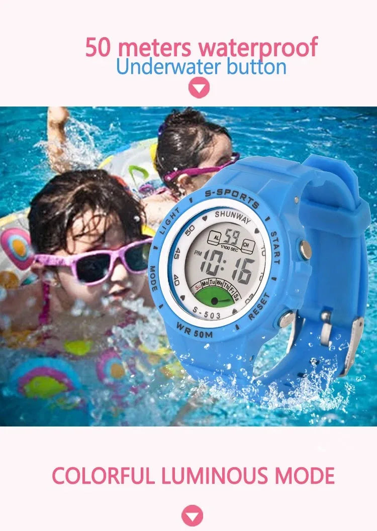Montre Enfant UTHAI CE02 Quartz Colorée – Fille Garçon Étanche 50M Sport Student