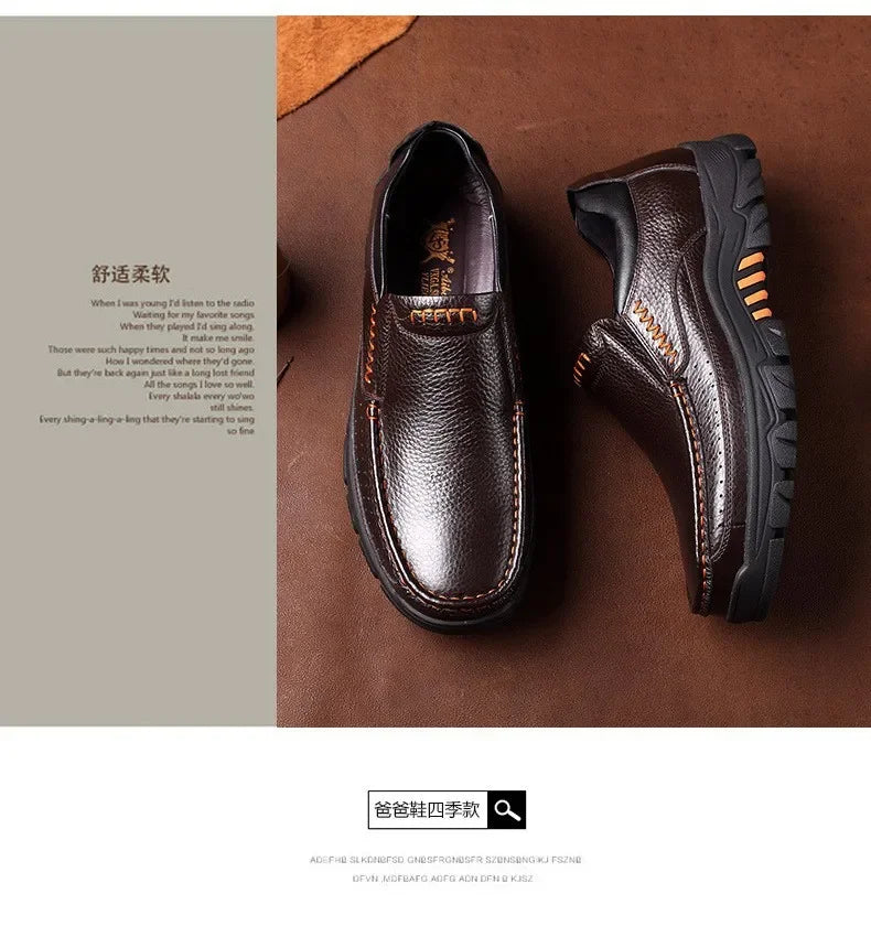 Chaussures Business Cuir Léger Homme – Casual Confortables Senior & Adulte Vente Directe