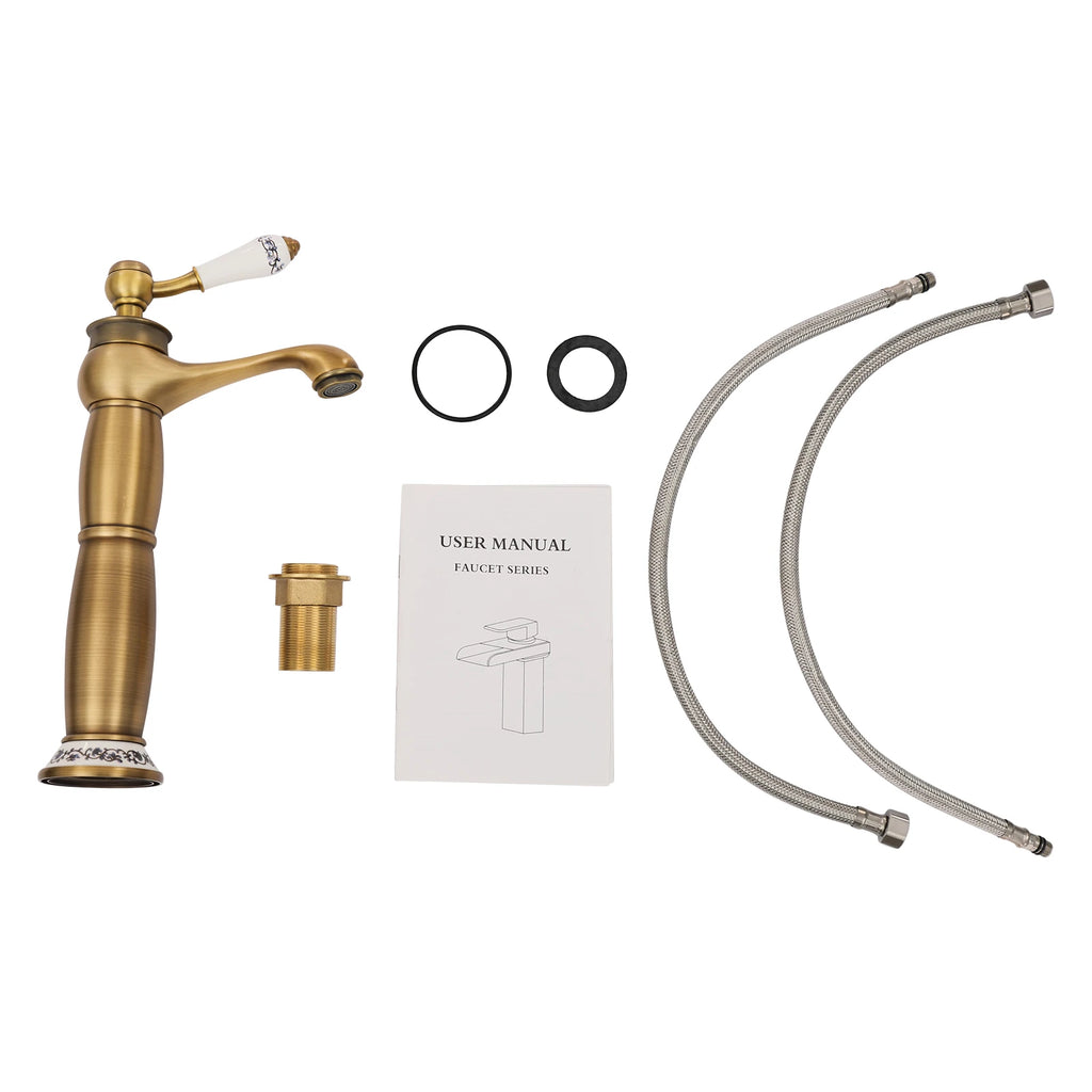 Robinet Vintage Or Rétro – Température Ajustable, Résistant aux Chocs | Salle de Bain, Hôtel & Maison Style Classique