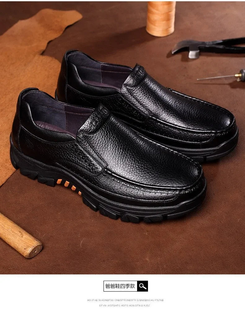Chaussures Business Cuir Léger Homme – Casual Confortables Senior & Adulte Vente Directe