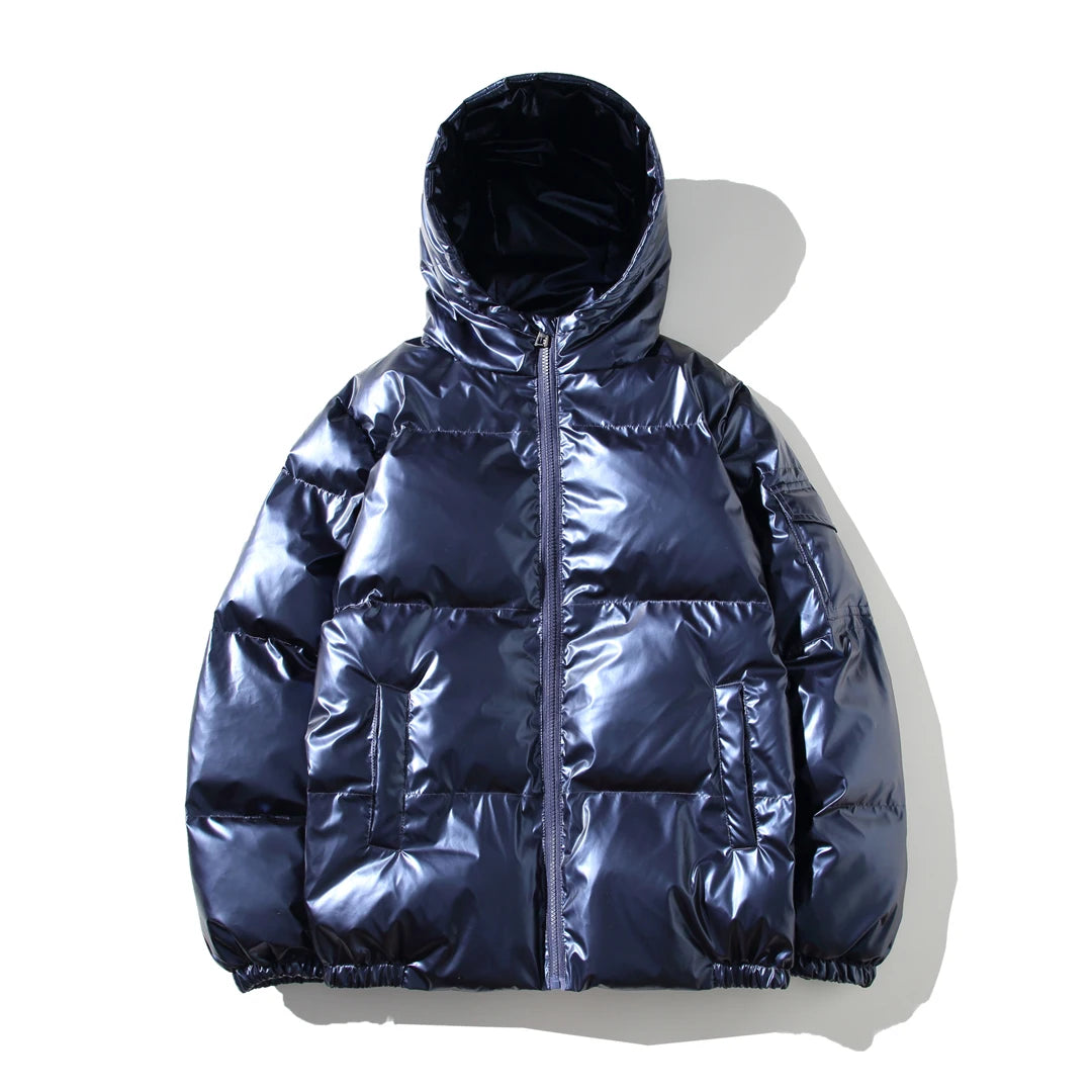 Parka Hiver Homme Harajuku Zip Capuche 2024 – Manteau Chaud Coupe-Vent Casual