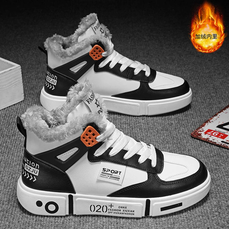 Boots Hiver Homme Waterproof Plush Non-Slip 2023 – Sneakers Chauds Tenis Masculino