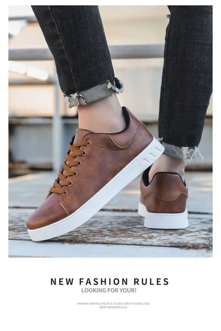 Chaussures Blanches Homme 4 Saisons Respirantes 2026 – Semelle Douce Casual Versatile