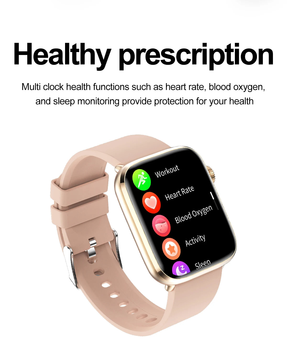 Smartwatch 2025 Unisexe Santé NFC Bluetooth – Tension Artérielle Oxygène Sport Appels | Homme & Femme