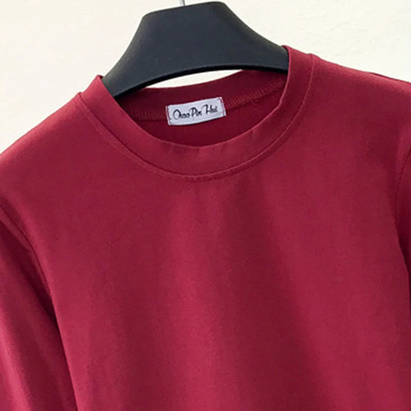 Top Femme Sexy Col Rond Manches Longues Découpe Nombril Basique – Mode Casual & Tendance | Automne