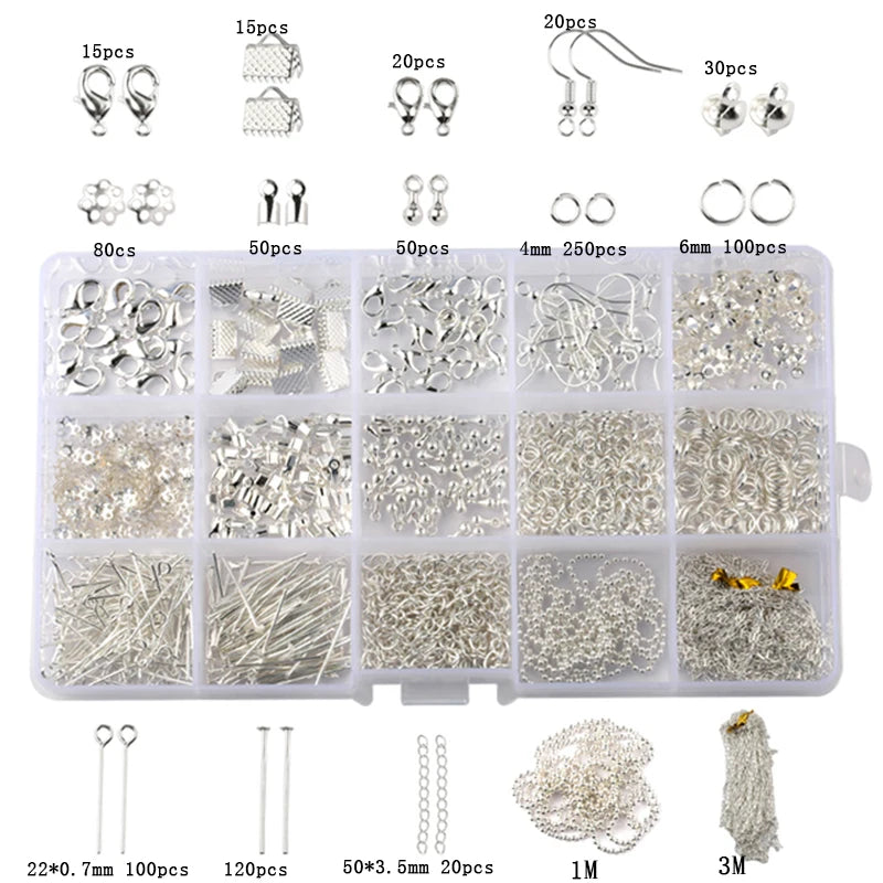 Kit Complet Création & Réparation Bijoux DIY – Outils, Fils Cuivrés, Fils & Accessoires Bijouterie | Idéal Débutantes & Créatrices Fait Main