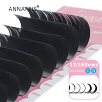 Extensions Cils Individuels ANNAFRIS Korean PBT 8-25mm – Matte Naturel Faux Vison | Fournitures Lashes Professionnel