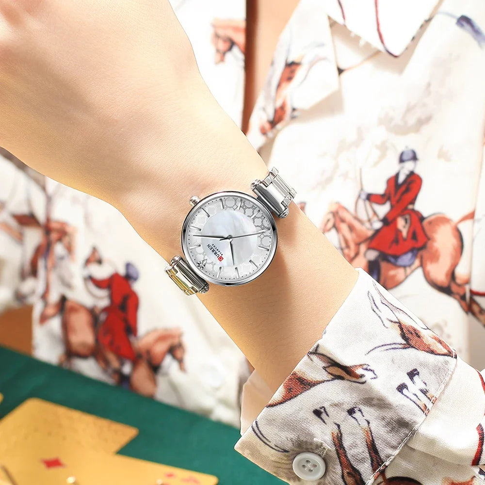 Montre Femme CURREN Luxe Quartz Japonais – Acier Inoxydable Étanche Élégante Fashion