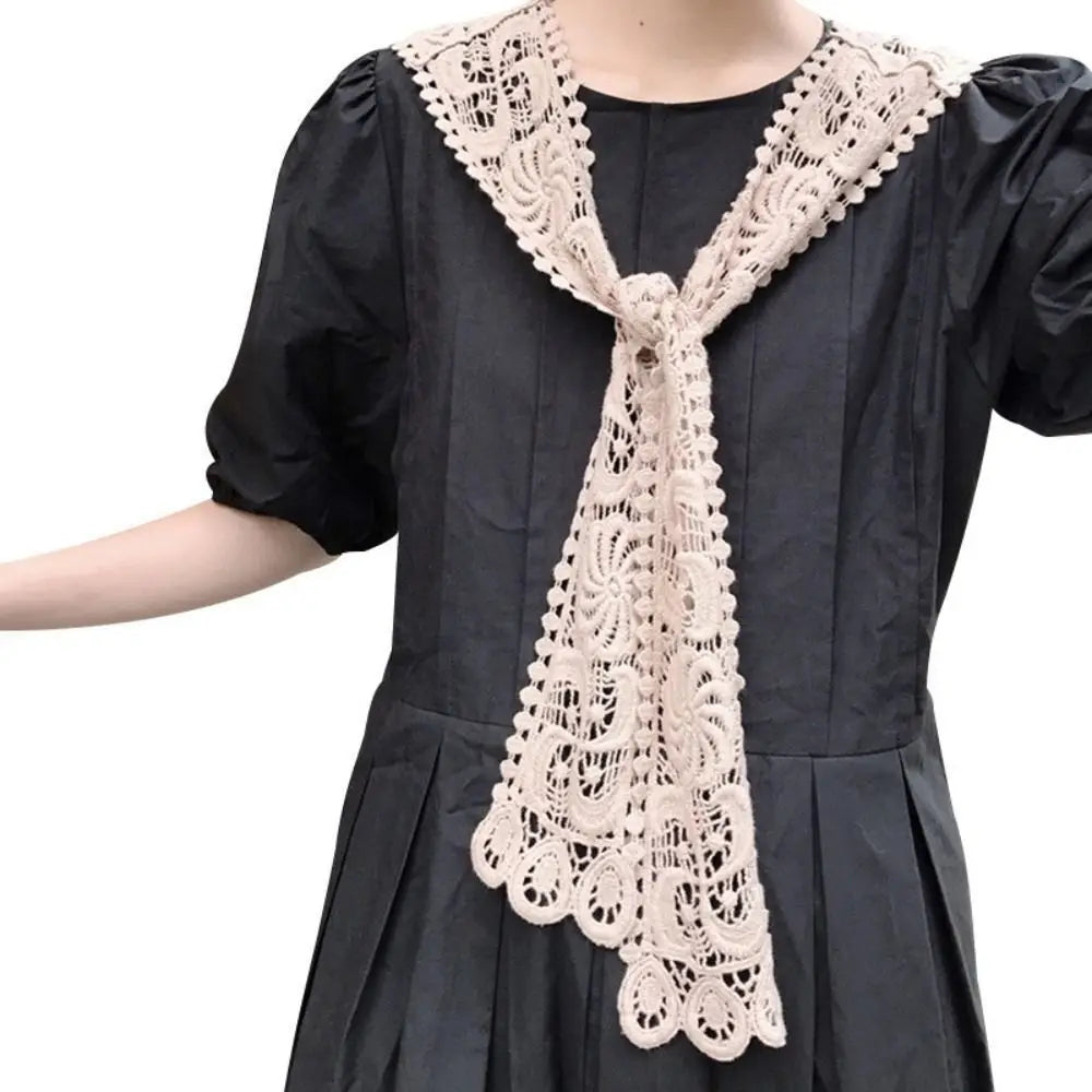 Châle Tricoté Femme Couleur Unie – Faux Col Écharpe Casual Élégante Été