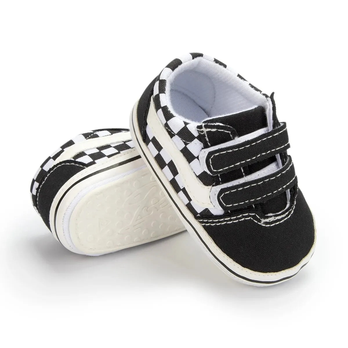 Chaussures Bébé Toile Unisexe Semelle Antidérapante – Sneakers Premiers Pas Garçon Fille Casual