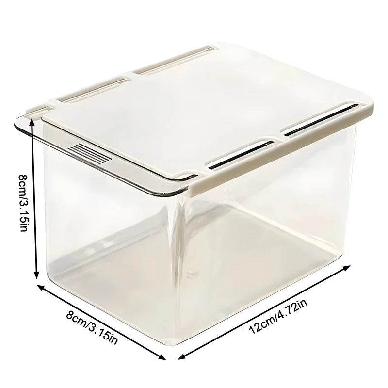 Boîte Rangement Cotons-Tiges Tiroir Transparent – Distributeur Salle de Bain | Sous Miroir