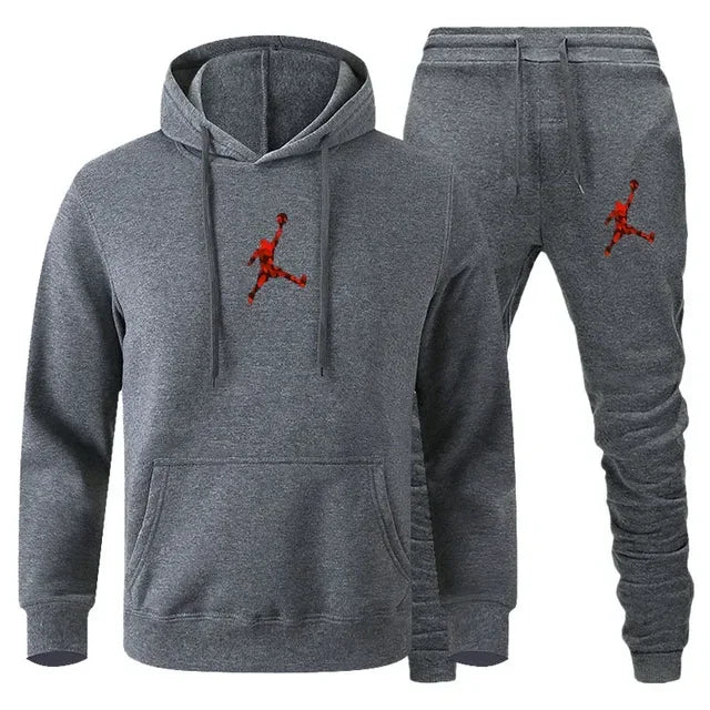 Herren Jogginganzug 2-teilig Langarm Sweatshirt + Freizeithose Fitness Sport Herbst Winter Fashion Bequem Trendig Zeitlos – Premium Jogginganzug 2-teilig Sport Casual Herbst Winter | Herrenmode Sportswear Premium