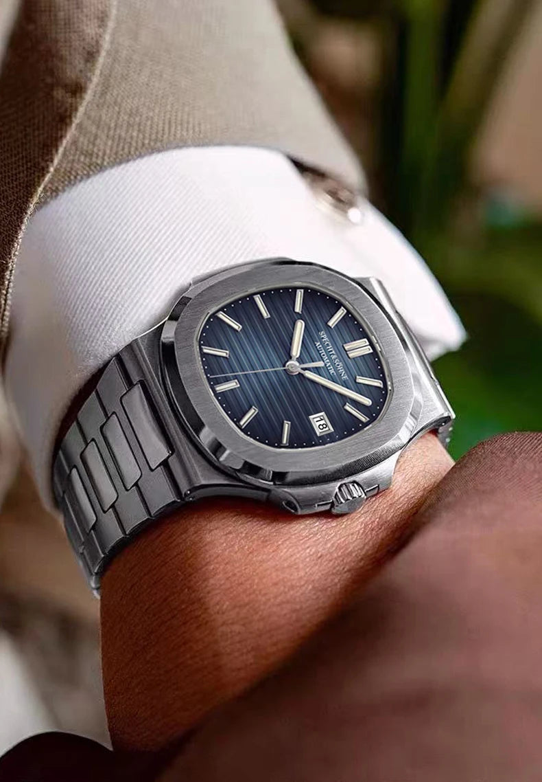 Specht&Sohne Herrenuhr Automatik Mechanik Japan 42mm Luxus Elegant Zeitlos | Specht&Sohne Premium Japan Automatik Mechanik Uhr