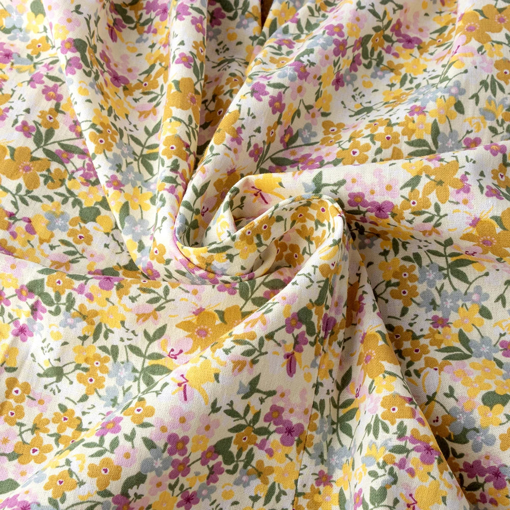 Robe Été Fille Fleurie Smockée Manches Volantes – Tenue Quotidienne Adorable 1-6 Ans