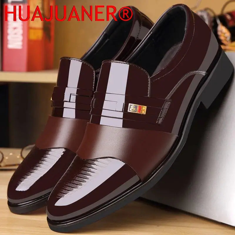 Chaussures Cuir Business Rehaussantes Homme – Formal Casual Automne Confortables