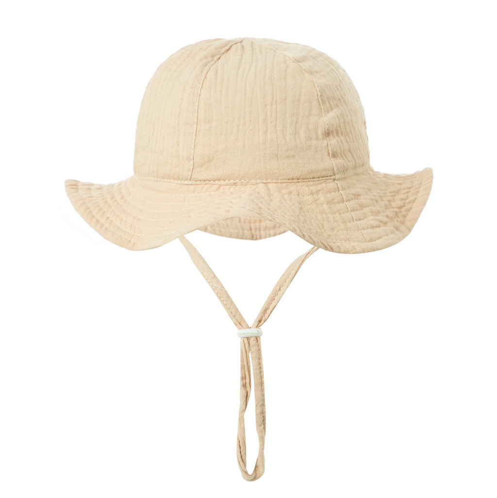 Bob Bébé Coton Imprimé Anti-UV Unisexe – Chapeau Panama Plage Pêche Outdoor Garçon Fille 3-12 Mois