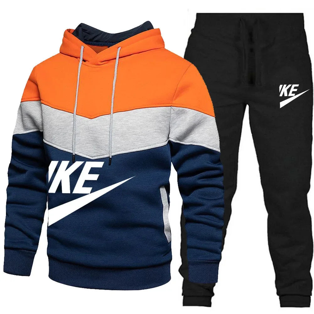 Ensemble Survêtement Homme 2 Pièces Hoodie Zippé + Pantalon Automne Hiver Casual Sportswear Confortable Tendance Chaud – Ensemble Sport Premium 2 Pièces | Mode Homme Sportswear Premium