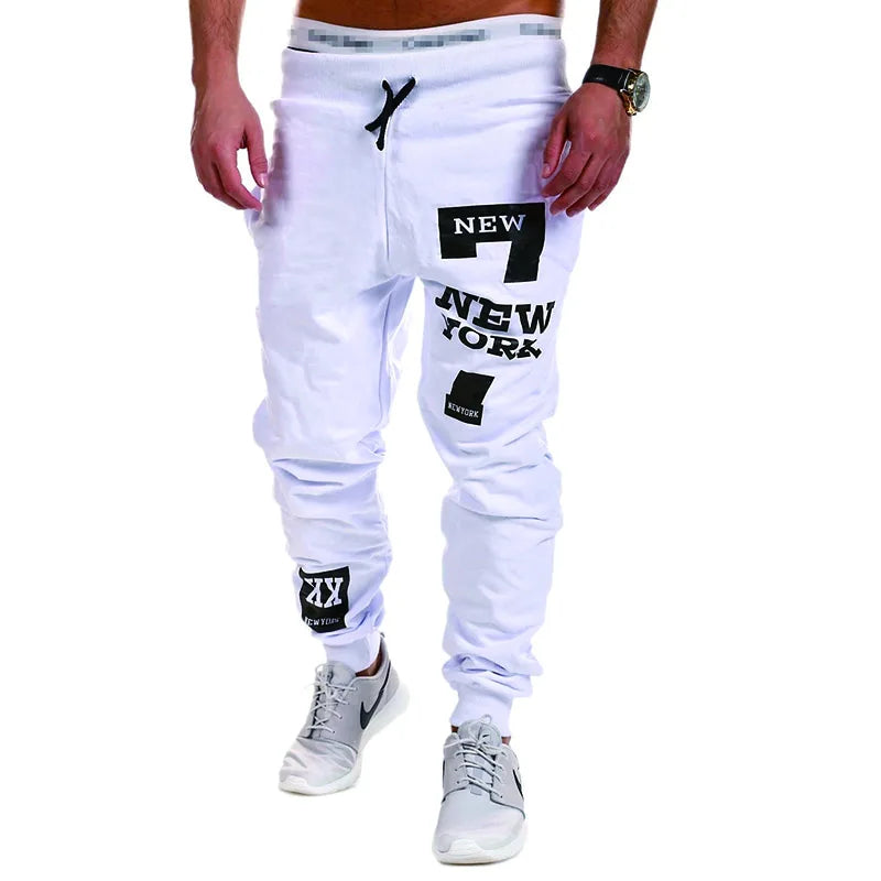 Jogging Herren Bedruckt Buchstaben Grafik Elastische Taille Lässig Hip Hop Sport Outdoor Täglich – Grau Blau Schwarz Streetwear | Herrenmode Trend