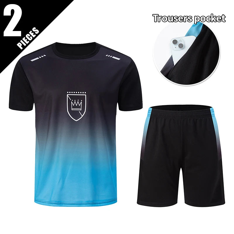 Ensemble Sport Homme Séchage Rapide Grande Taille T-Shirt + Short Lot 2/4/6 Pièces Loisirs Running Fitness Casual Ado – Pack Sport Économique | Mode Homme Sport Premium