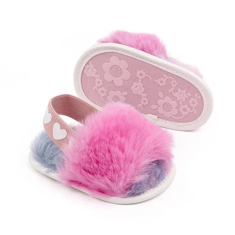 Sandales Bébé Fille Premiers Pas Respirantes Douces – Chaussures Jardin Color Block Mignonne 0-18 Mois