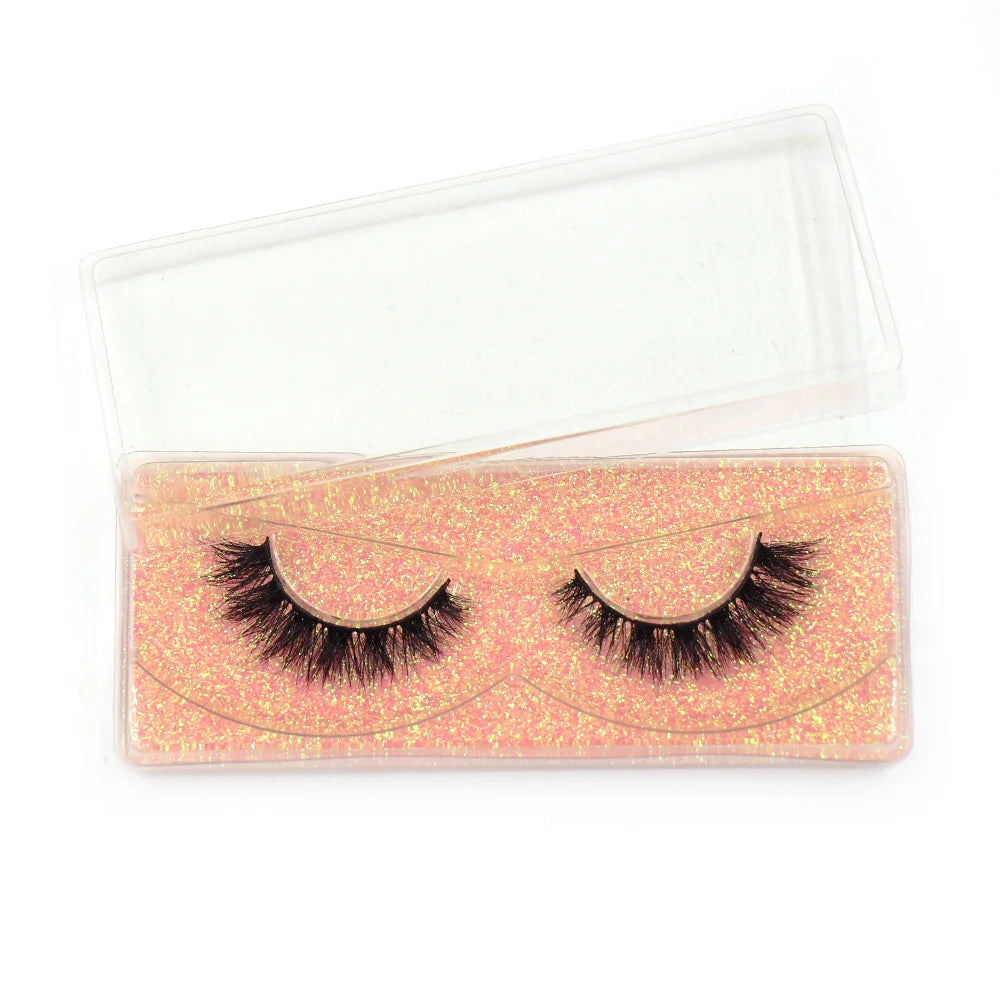 Faux Cils Naturels Courts Fluffy LEHUAMAO – Volume 12-15mm Wispy | Extension Cils Vison Maquillage