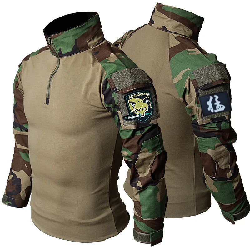 T-Shirt Tactique Homme Airsoft Combat Armée Paintball Chasse Respirant Outdoor Militaire | T-Shirt Tactique Outdoor Premium