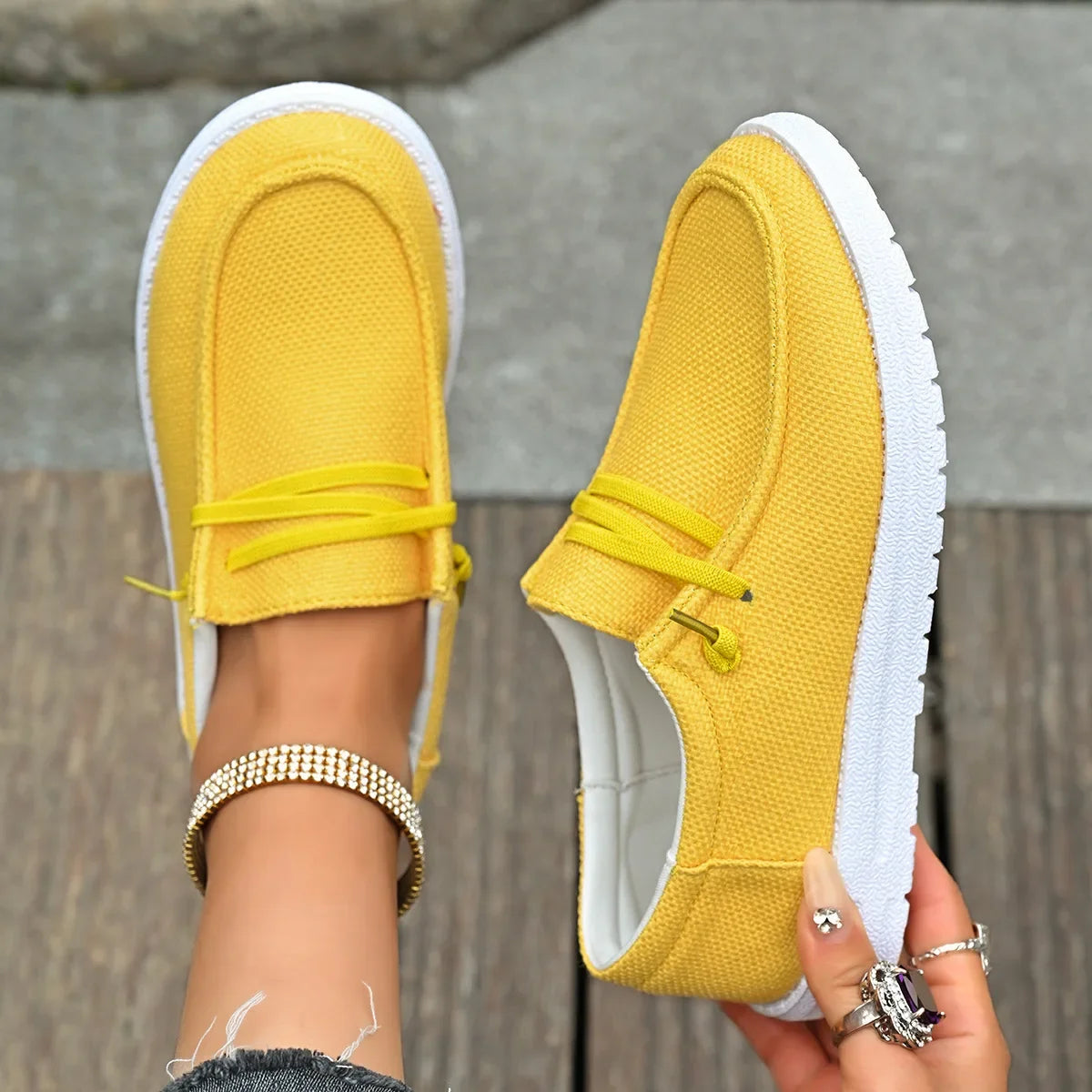 Chaussures Vulcanisées Sport Flat Femme 2025 – Casual Fashion Printemps Automne