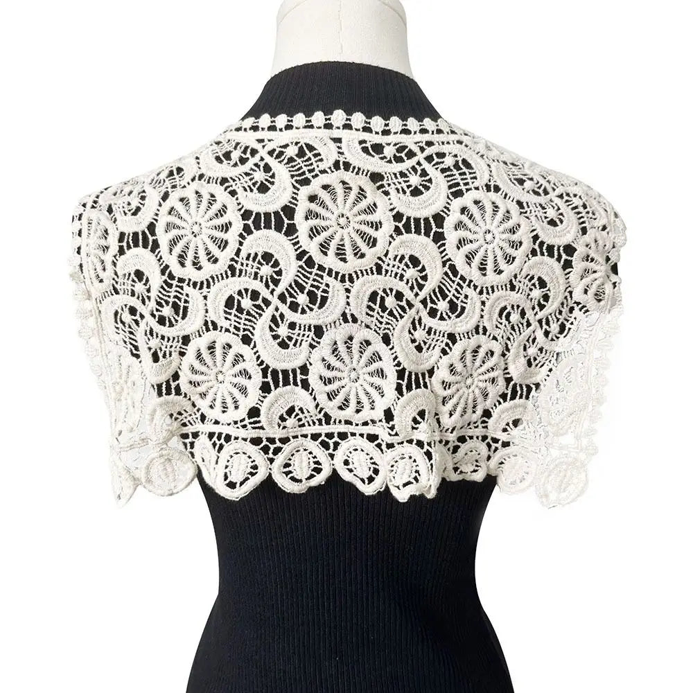 Châle Tricoté Femme Couleur Unie – Faux Col Écharpe Casual Élégante Été