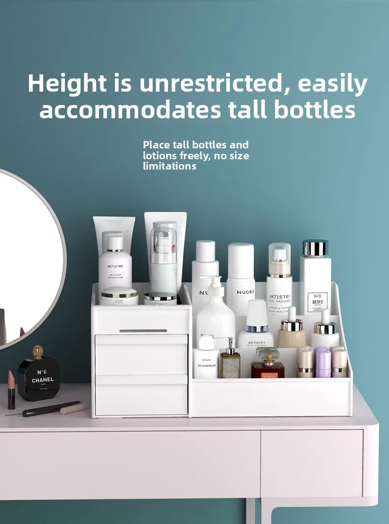 Organisateur Maquillage Tiroirs Plastique – Rangement Cosmétiques Salle de Bain Bureau Chambre