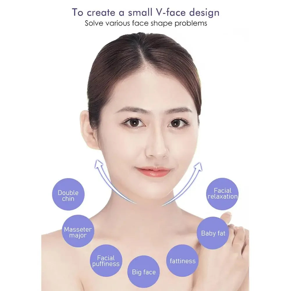 Bandage Lifting Visage V-Line – Masque Affinant Menton & Joues Anti-Rides | Soin Nuit Sculptant