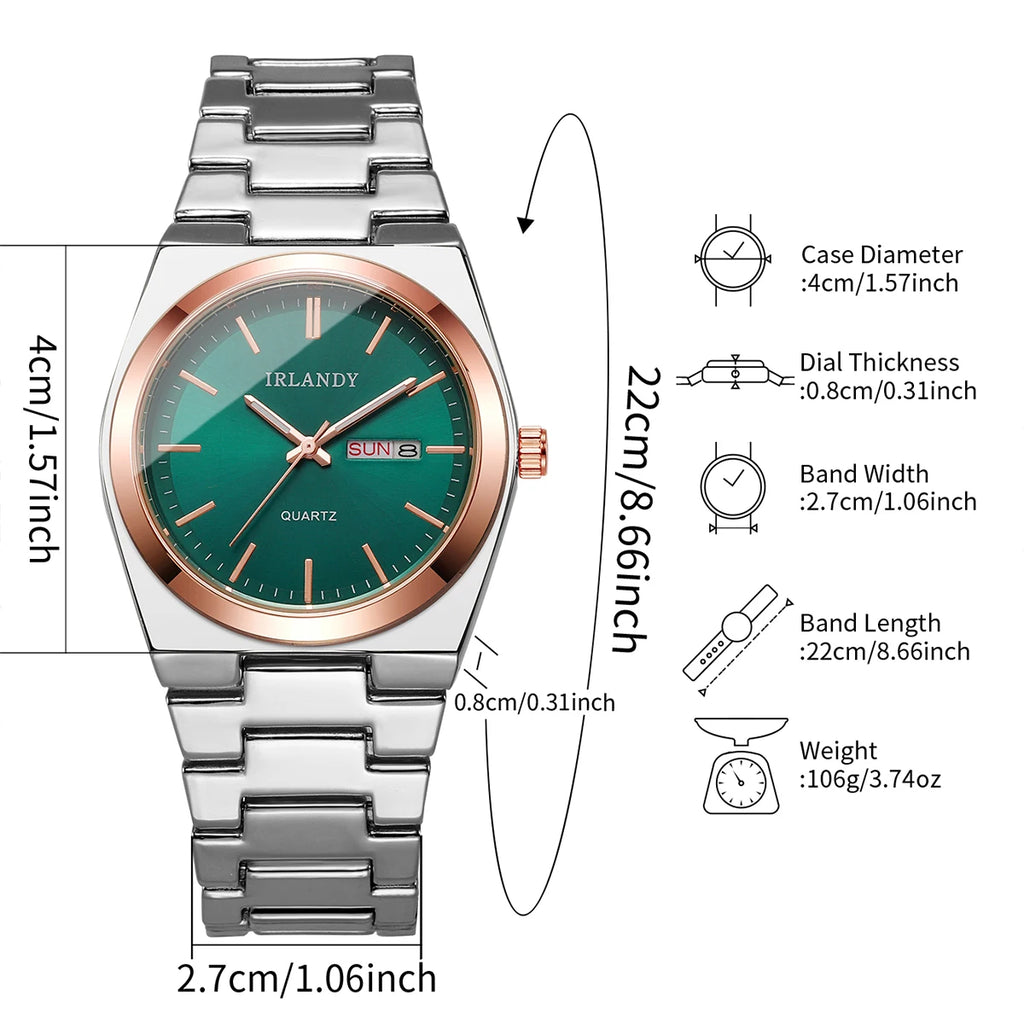 Montre Homme Luxe Business Quartz Calendrier – Élégante Fashion Casual
