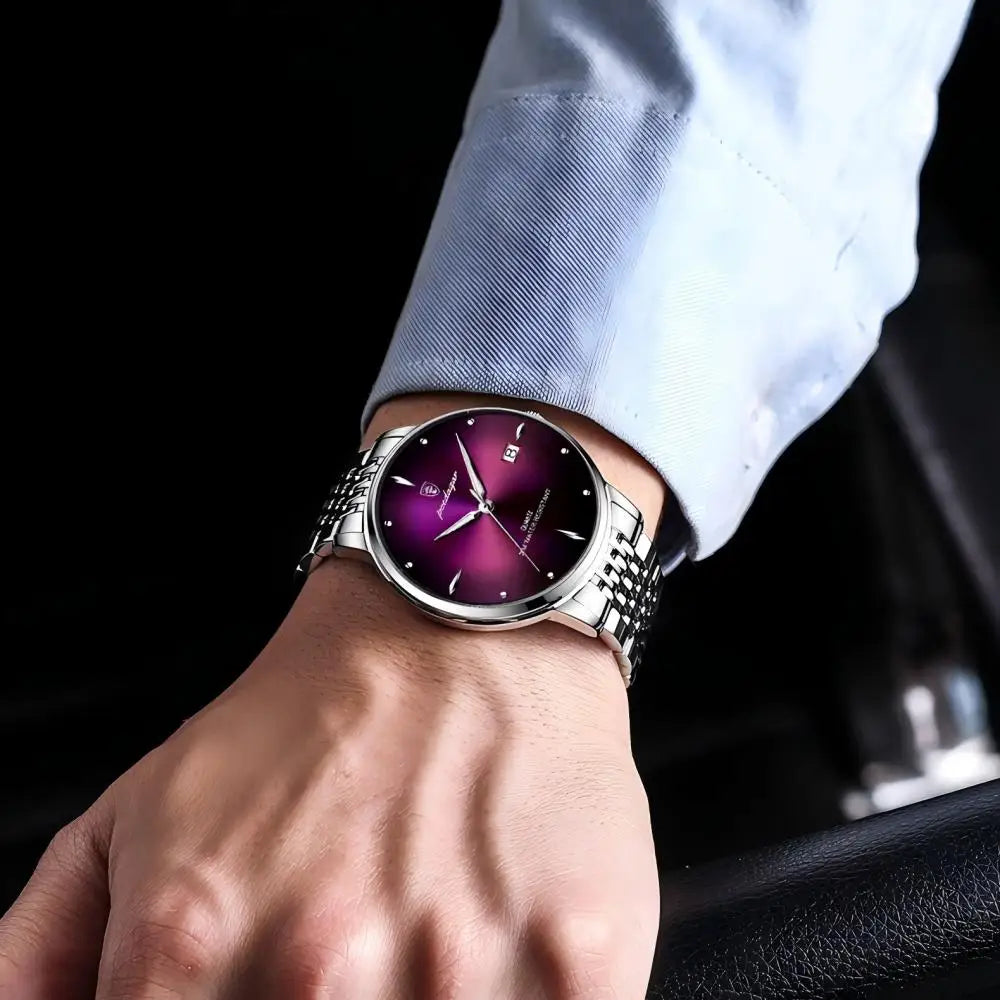 Montre Homme POEDAGAR Luxe Sport Quartz – Acier Lumineux Étanche Date Business
