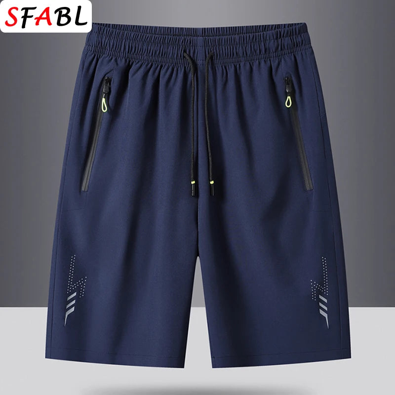 Short Homme Plage Sport Séchage Rapide Uni – Jogging Running Poches Zip Léger Loose Été | Mode Homme Outdoor Natation